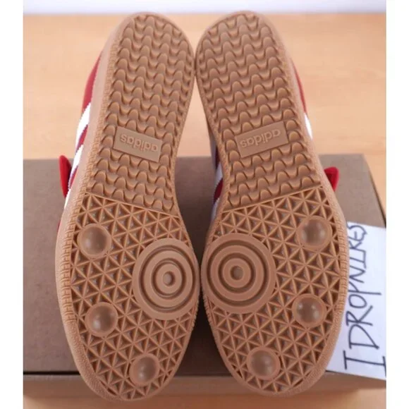 Adidas Samba Jane Red/White Scarlet Gum Women's Shoes - Picture 10 of 10